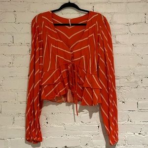 FREE PEOPLE // Samifran Ruffle Top